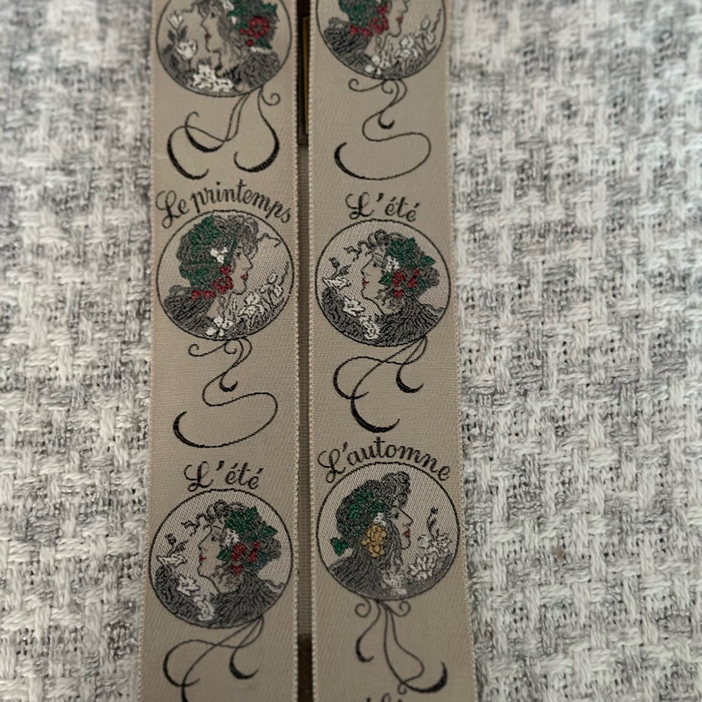 Vintage Limited Edition Trafalgar 100% Silk French Seasons Braces, Gently Used - Picture 9 of 9